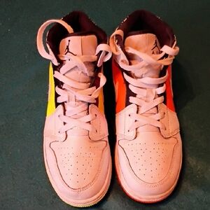 Jordan 1 Mid Composition Notebook Sneakers